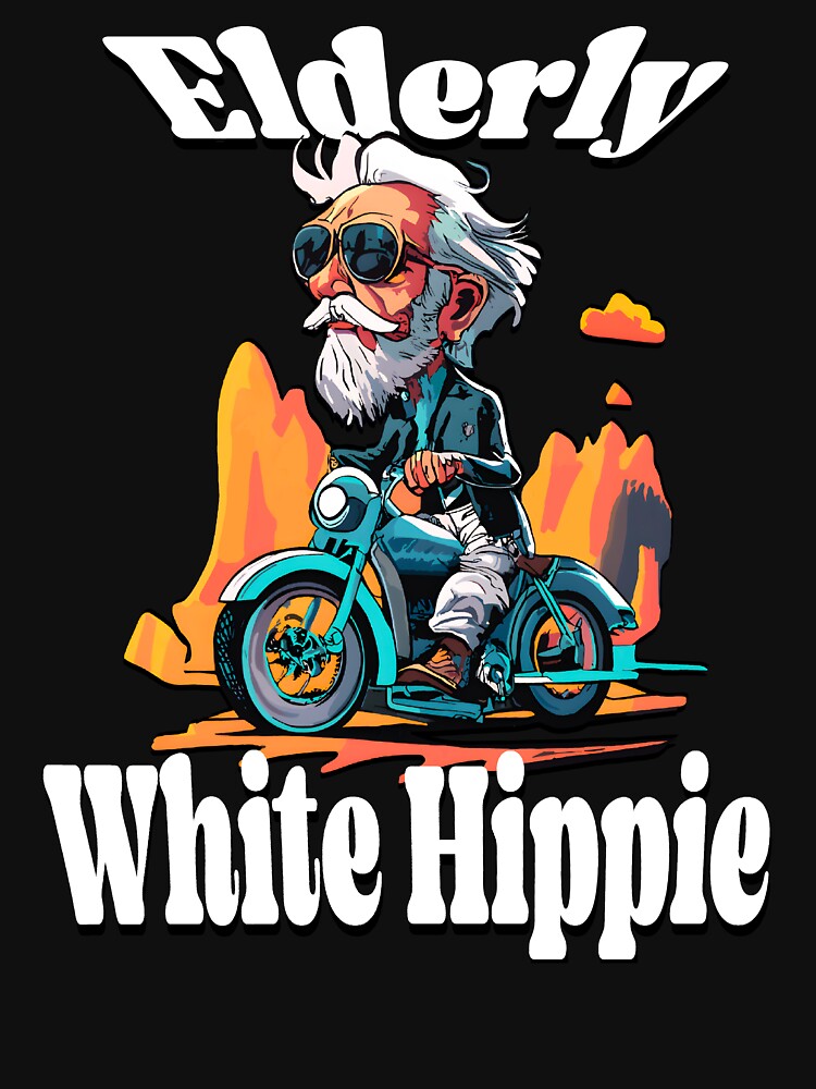 Elderly White Hippie by box-artshop T-Shirts, Hoodie, Sweatshirt | BlankRebels.com (Image 3)