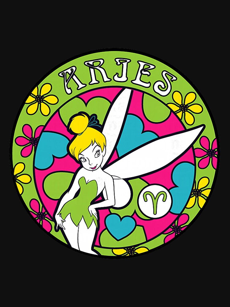 Tinker Bell Zodiac Aries Retro by jehllutkes T-Shirts, Hoodie, Sweatshirt | BlankRebels.com (Image 3)