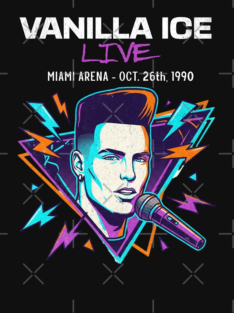 Vanilla Ice LIVE - Miami Arena - Oct 26th, 1990 by Primotees T-Shirts, Hoodie, Sweatshirt | BlankRebels.com (Image 3)