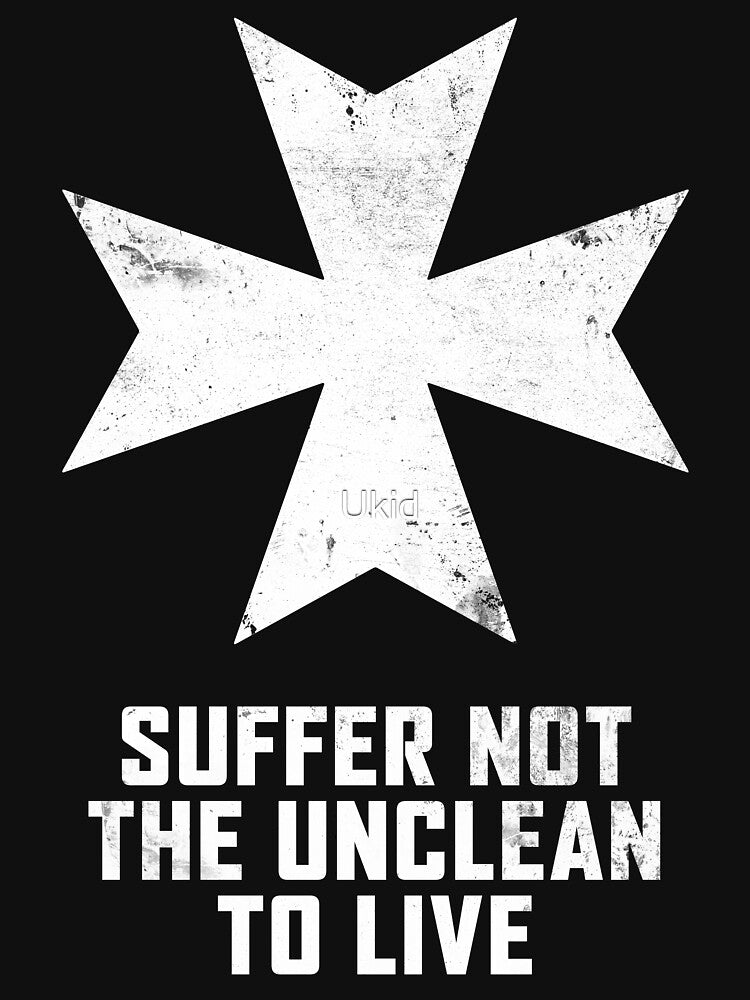 Suffer Not The Unclean (White) by Ukid T-Shirts, Hoodie, Sweatshirt | BlankRebels.com (Image 3)