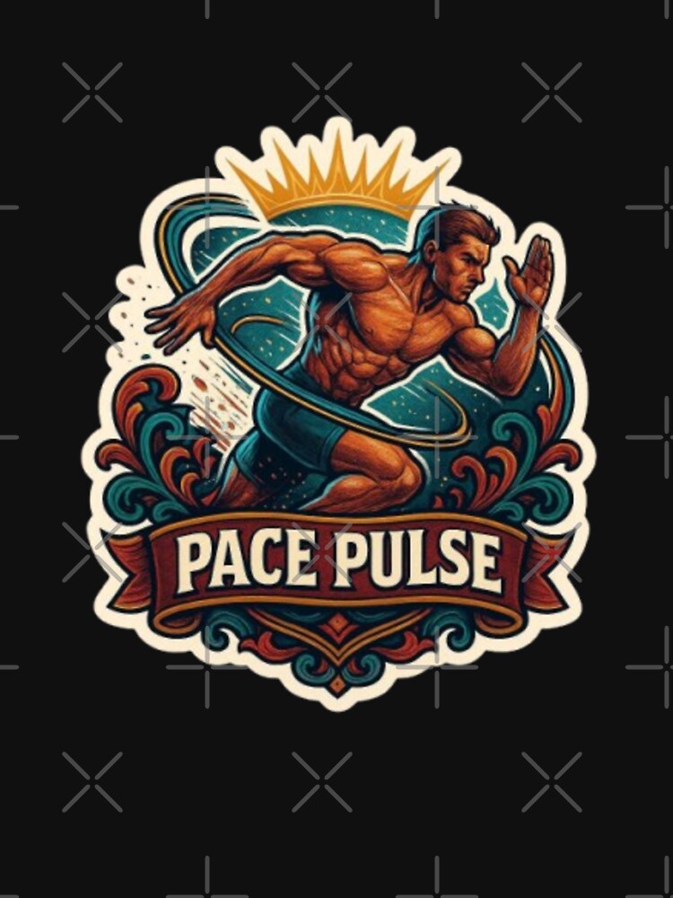 Pace Pulse – Speed & Sprint Running Design | Track Workout, Runner Motivation Shirt by Typologystudios Hoodie,... (Image 3)