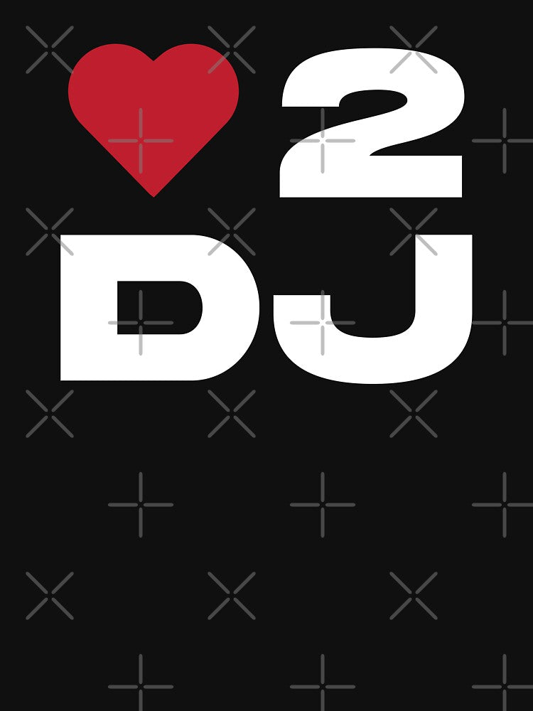 Love 2 DJ – Bold Minimal DJ Heart Design by TipTop GFX T-Shirts, Hoodie, Sweatshirt | BlankRebels.com (Image 3)