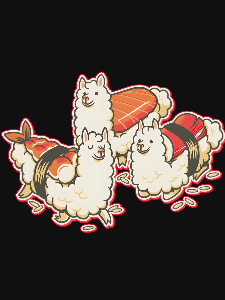 Alpaca Sushi Nigiri by znkeaaxrh99 T-Shirts, Hoodie, Sweatshirt | BlankRebels.com (Image 3)