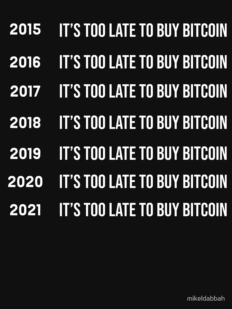 It's too late to buy bitcoin by mikeldabbah T-Shirts, Hoodie, Sweatshirt | BlankRebels.com (Image 3)