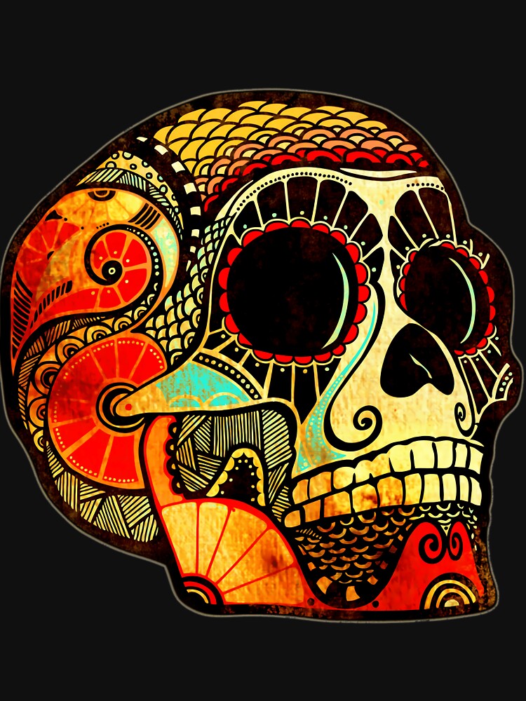 Grunge Skull by cmanyzxs29 T-Shirts, Hoodie, Sweatshirt | BlankRebels.com (Image 3)