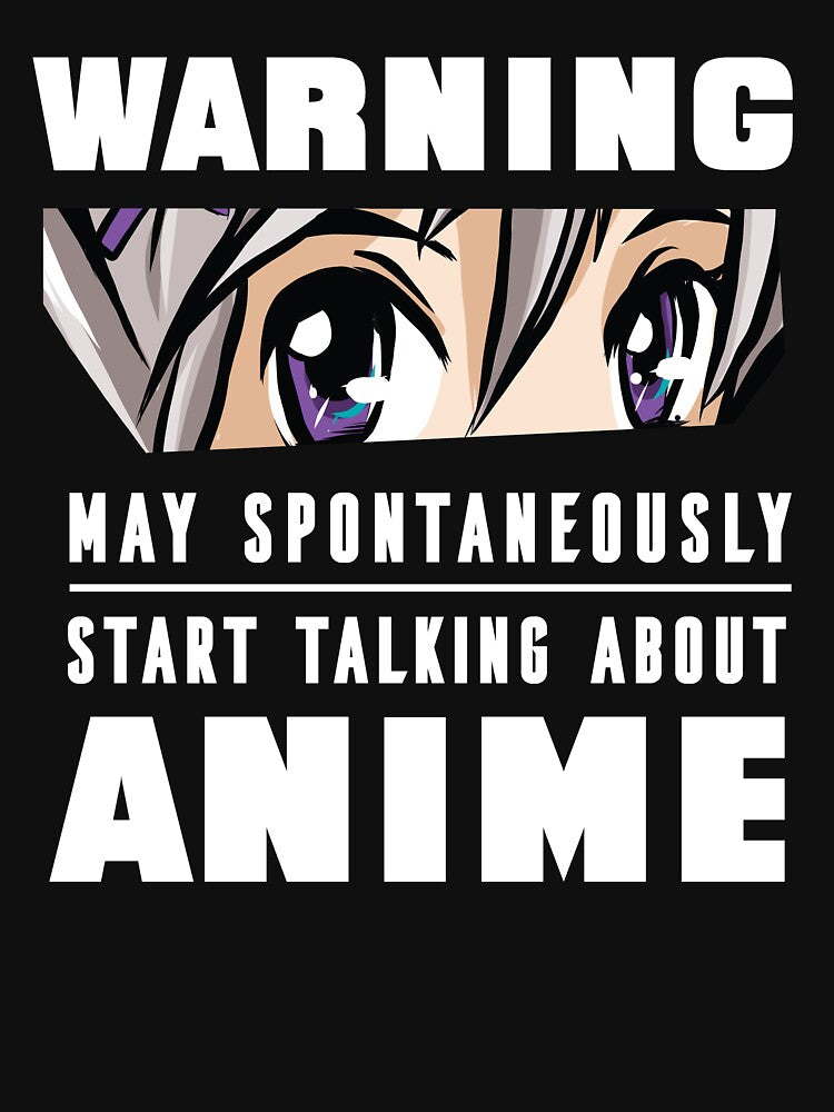 ANIME WARNING T-SHIRT TEE SWEATER HOODIE GIFT PRESENT BIRTHDAY CHRISTMAS SWEATER HOODIE CREWNECK GESCHENK... (Image 3)