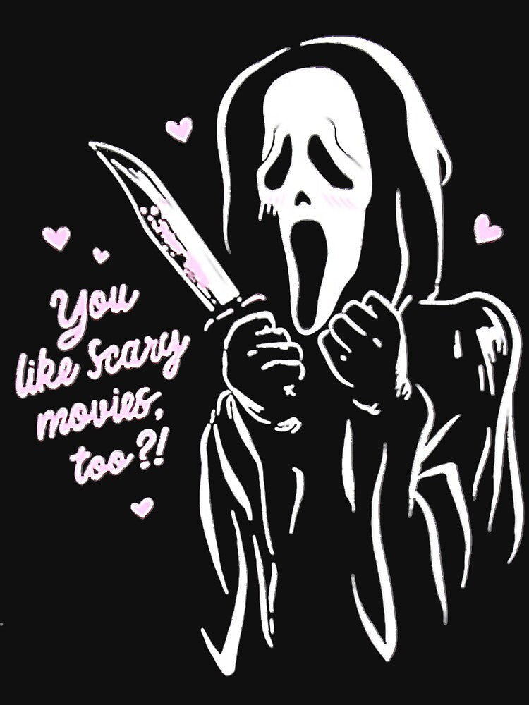Scream GhostFace You Like Scary Movies Too Boyfriend Funny by khongsaodau T-Shirts, Hoodie, Sweatshirt (Image 3)