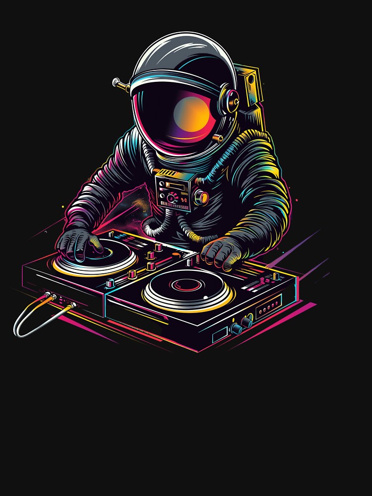 Astronaut DJ by NICHARTPRODUCTS T-Shirts, Hoodie, Sweatshirt | BlankRebels.com (Image 3)