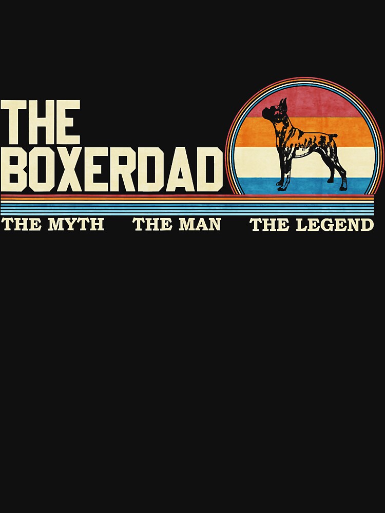 Vintage Retro The Boxer Dog Dad Funny by annhienn488 T-Shirts, Hoodie, Sweatshirt | BlankRebels.com (Image 3)