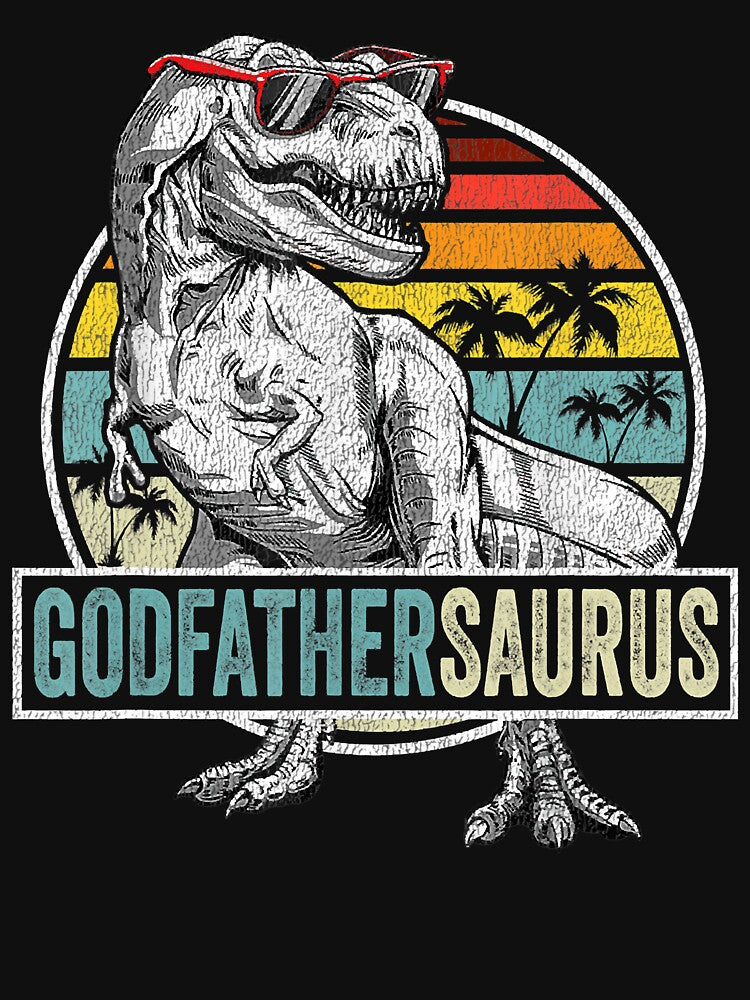Godfathersaurus T Rex Dinosaur Godfather Saurus Family by SethFrancis37 T-Shirts, Hoodie, Sweatshirt (Image 3)