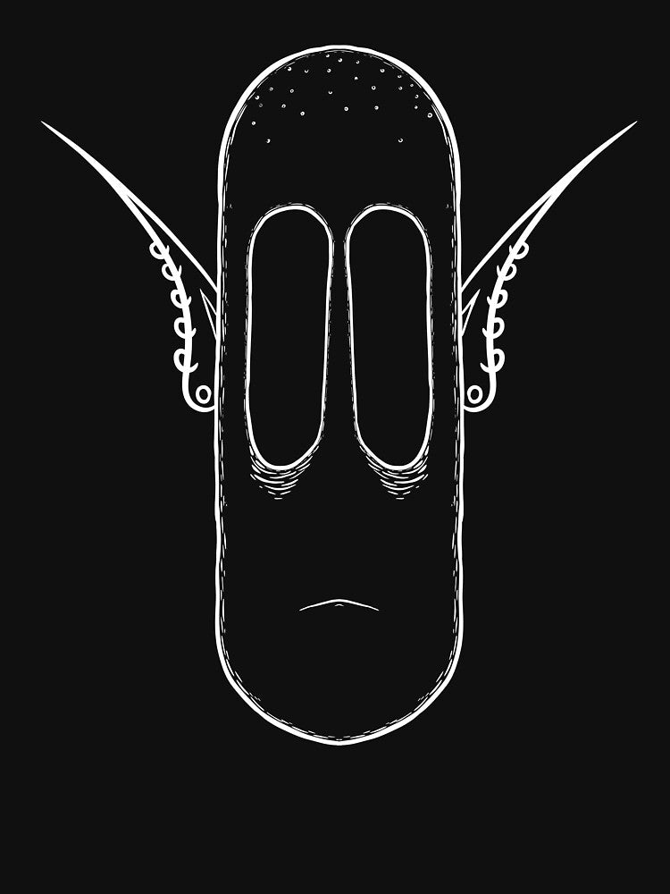 Silent Gaze – Dark Minimalist Portrait by gdzieiwin-art T-Shirts, Hoodie, Sweatshirt | BlankRebels.com (Image 3)