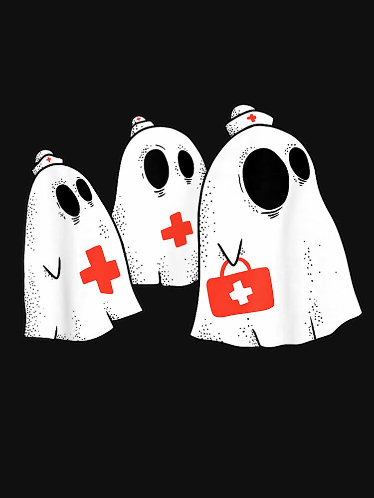 Halloween Medical and Nurse s for Women and Men Ghosts by Jonahjimenez T-Shirts, Hoodie, Sweatshirt (Image 3)
