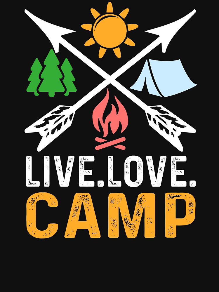 Camping - Live Love Camp by UnknownArtistt T-Shirts, Hoodie, Sweatshirt | BlankRebels.com (Image 3)