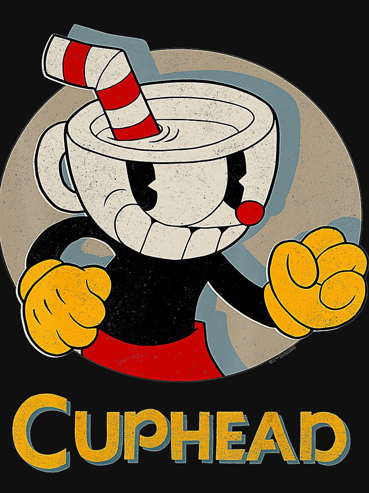 Cuphead Circle Shadow Profile Vintage by KeiraFaheySH