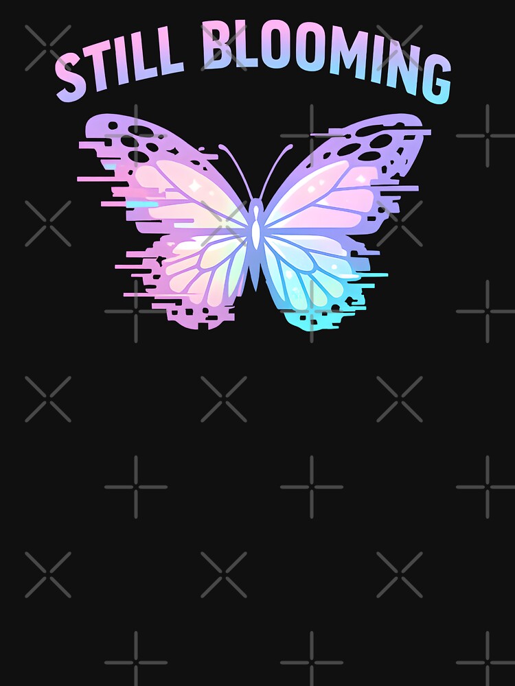 Still Blooming Butterfly – Pastel Glitch Aesthetic Y2K Inspirational Design by R3boot X Studio T-Shirts,... (Image 3)