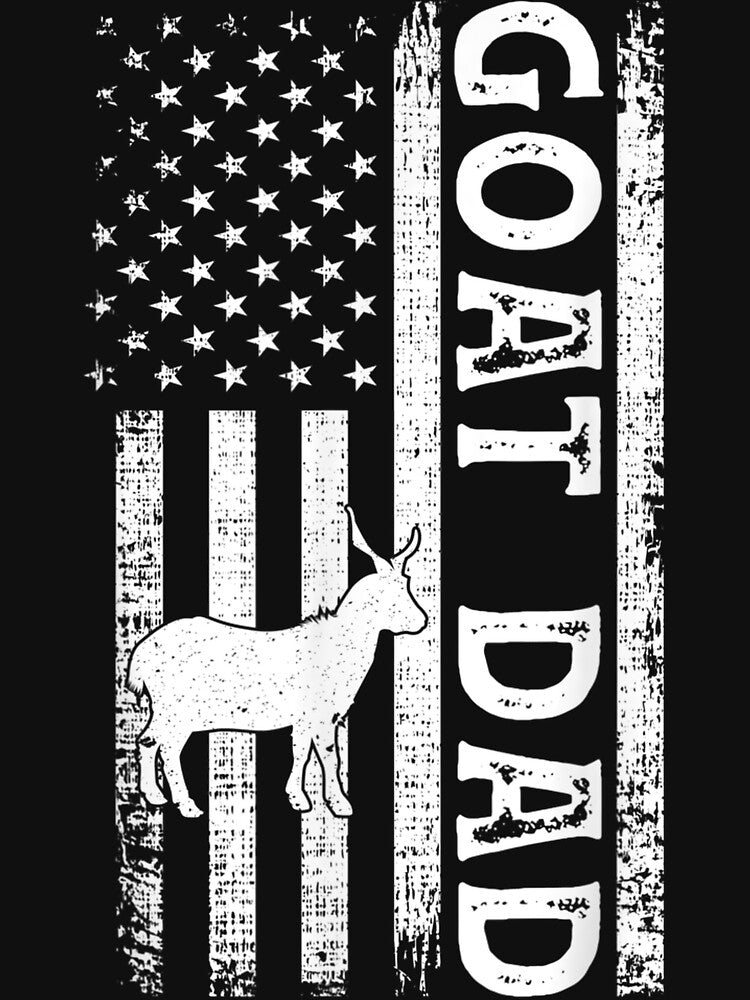 Mens Goat Farmer Gift American Flag Goat Dad by MellissaShop