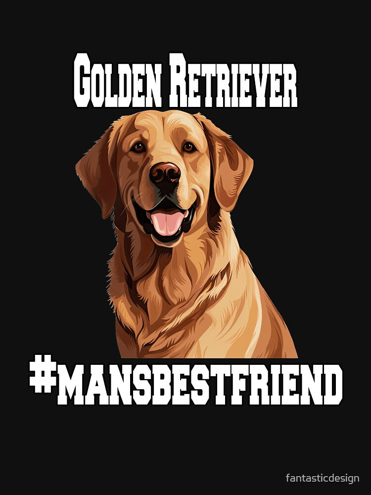 Golden Retriever Dog Owner Golden Retriever #mansbestfriend by fantasticdesign T-Shirts, Hoodie, Sweatshirt (Image 3)