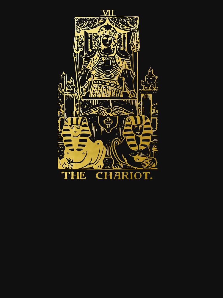 Tarot Card The Chariot Gold Deck by Michallandsberg T-Shirts, Hoodie, Sweatshirt | BlankRebels.com (Image 3)