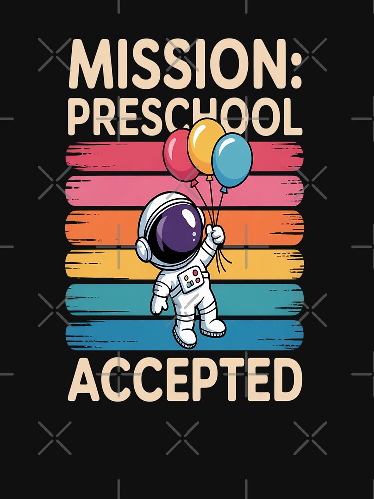 Mission Preschool Accepted Astronaut Back to School Boys by FndPardaL T-Shirts, Hoodie, Sweatshirt (Image 3)