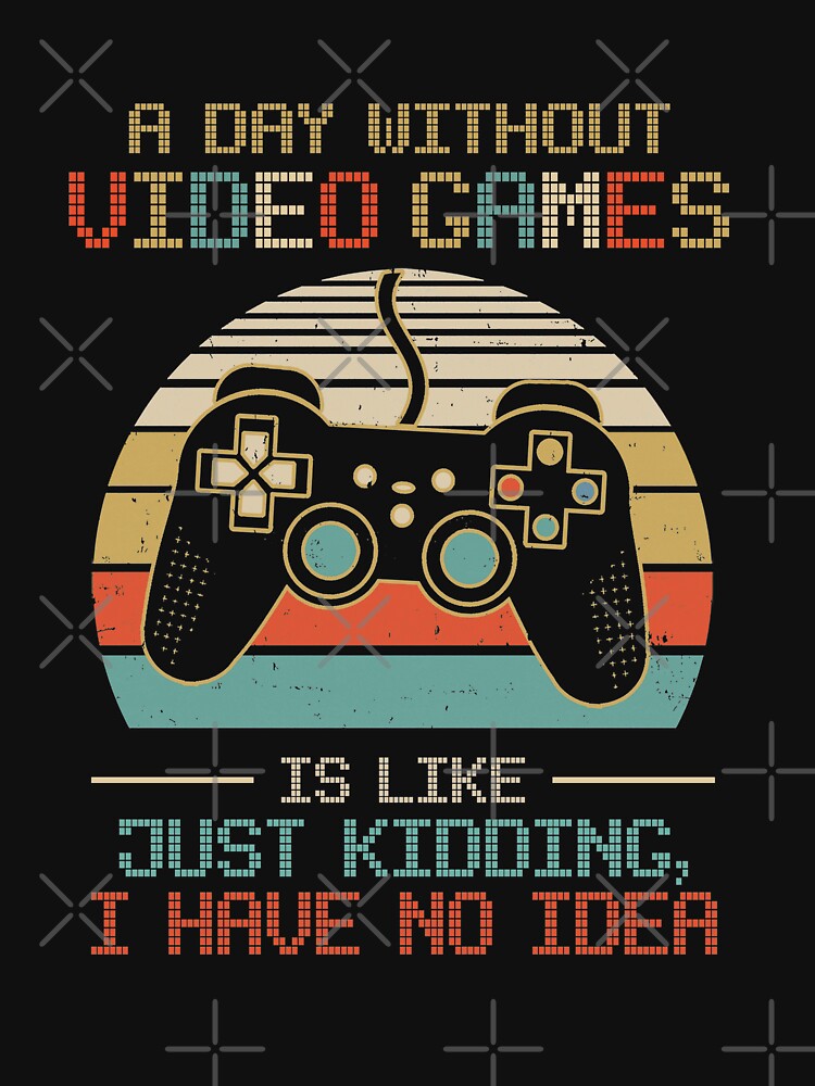 A Day Without Video Games Boys Teens Gamer Funny Gaming Youth by AdamhollandShop T-Shirts, Hoodie, Sweatshirt (Image 3)
