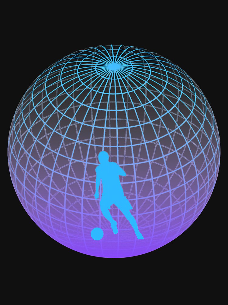 Soccer Player On Vaporwave Background by BundlerVq T-Shirts, Hoodie, Sweatshirt | BlankRebels.com (Image 3)