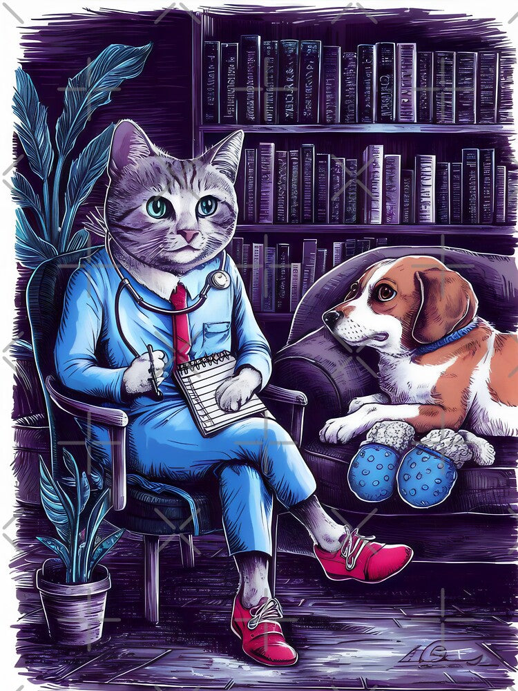 Cat therapy. by MyHappyArtShop T-Shirts, Hoodie, Sweatshirt | BlankRebels.com (Image 3)