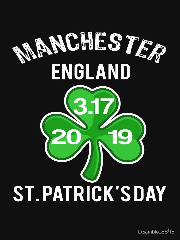 Best Paddys Day Manchester Eng Design 19 by LGamble12345 T-Shirts, Hoodie, Sweatshirt | BlankRebels.com (Image 3)