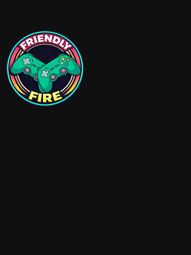 Friendly Fire Retro Controller Badge by Nol1ytv T-Shirts, Hoodie, Sweatshirt | BlankRebels.com (Image 3)