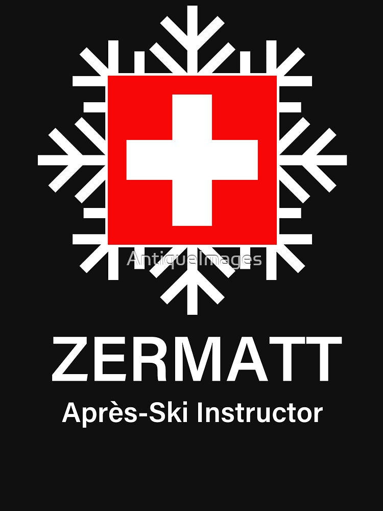 Zermatt Apres Ski Instructor by AntiqueImages T-Shirts, Hoodie, Sweatshirt | BlankRebels.com (Image 3)
