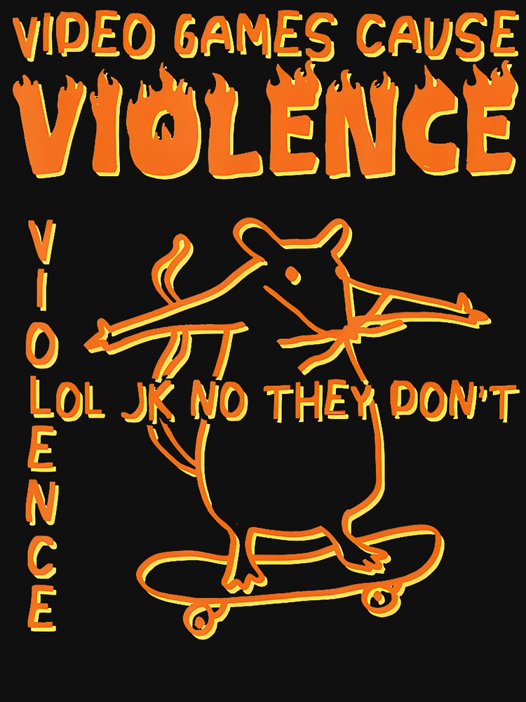 Video Games Cause Violence Mouse by JacquelineEnri T-Shirts, Hoodie, Sweatshirt | BlankRebels.com (Image 3)