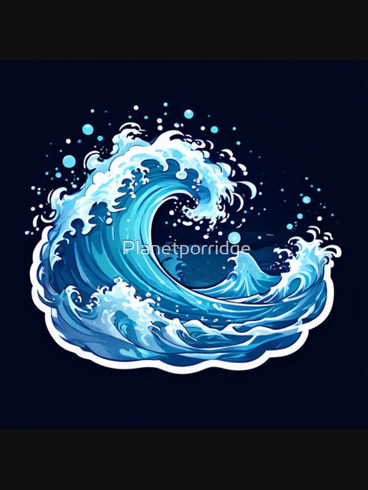 Crashing Wave by Planetporridge T-Shirts, Hoodie, Sweatshirt | BlankRebels.com (Image 3)
