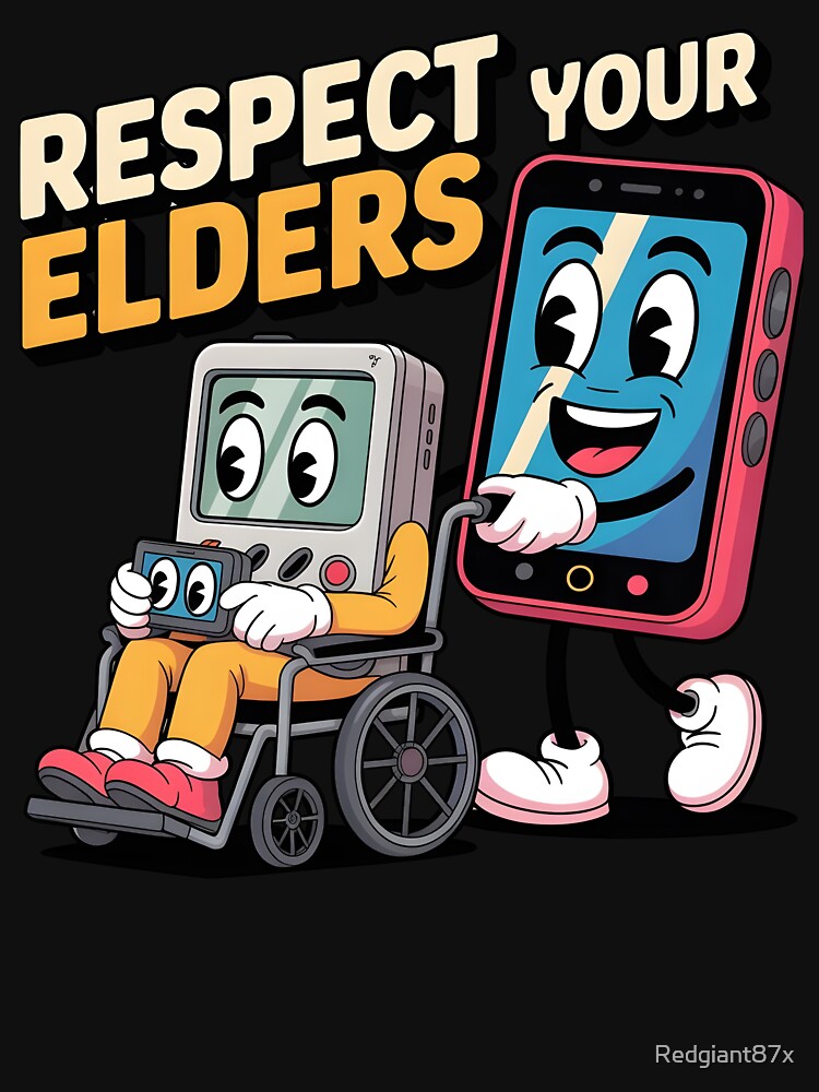 Respect Your Elders Gaming Control Retro – Classic Retro Gaming Humor by Redgiant87x T-Shirts, Hoodie, Sweatshirt (Image 3)