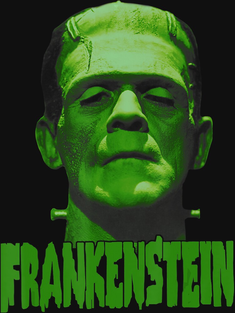 Universal Monsters Frankenstein Dark Portrait T-Shirt by ebonyvve8mattie Hoodie, Sweatshirt | BlankRebels.com (Image 3)