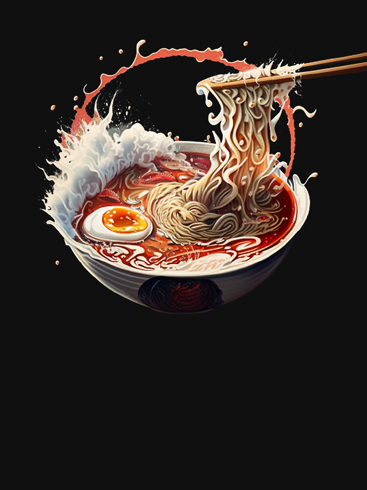 "Savor the Flavor: Artistic Ramen Delight" by DesignHeaven24 T-Shirts, Hoodie, Sweatshirt | BlankRebels.com (Image 3)