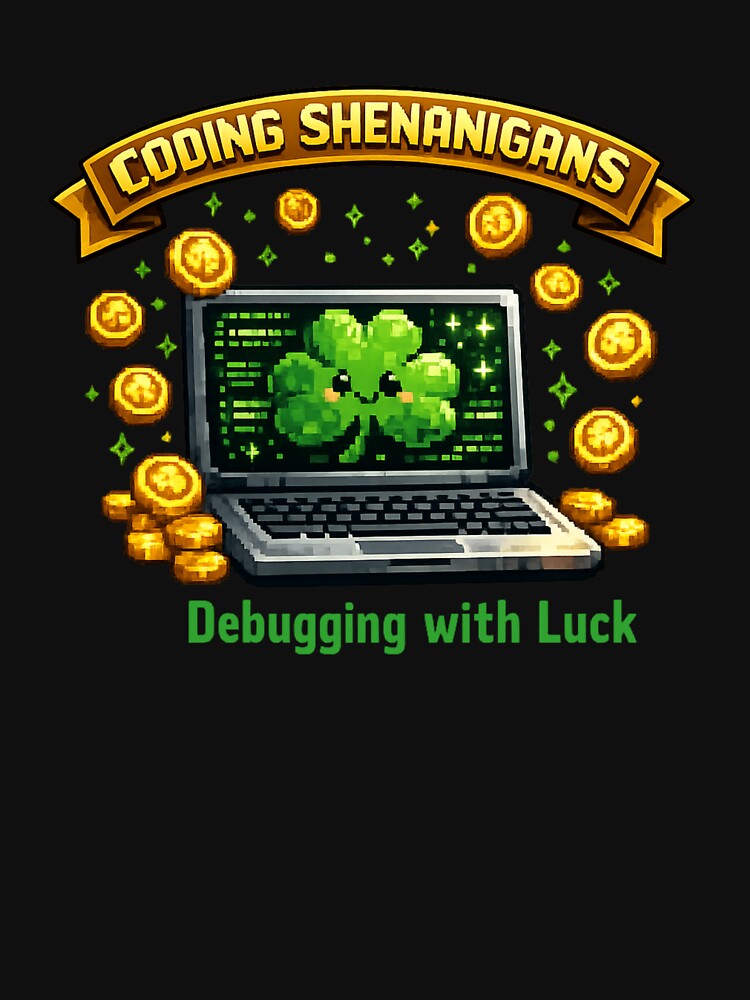 Coding Shenanigans – Debugging with Irish Luck by PunchDrop T-Shirts, Hoodie, Sweatshirt | BlankRebels.com (Image 3)