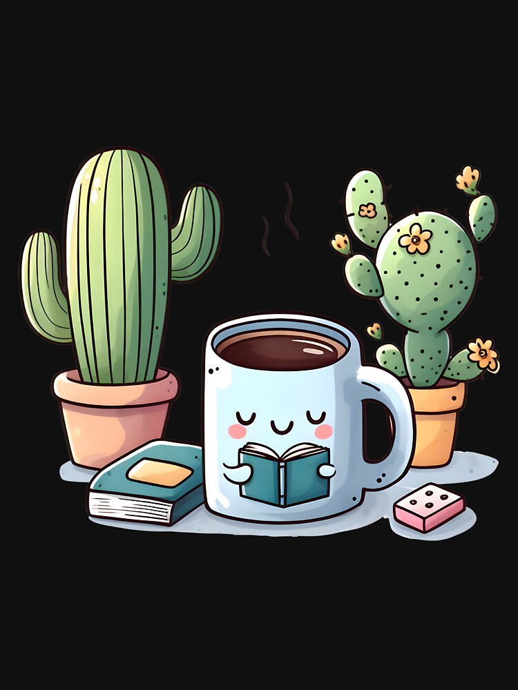 Cactus who likes to read books by innovationTR