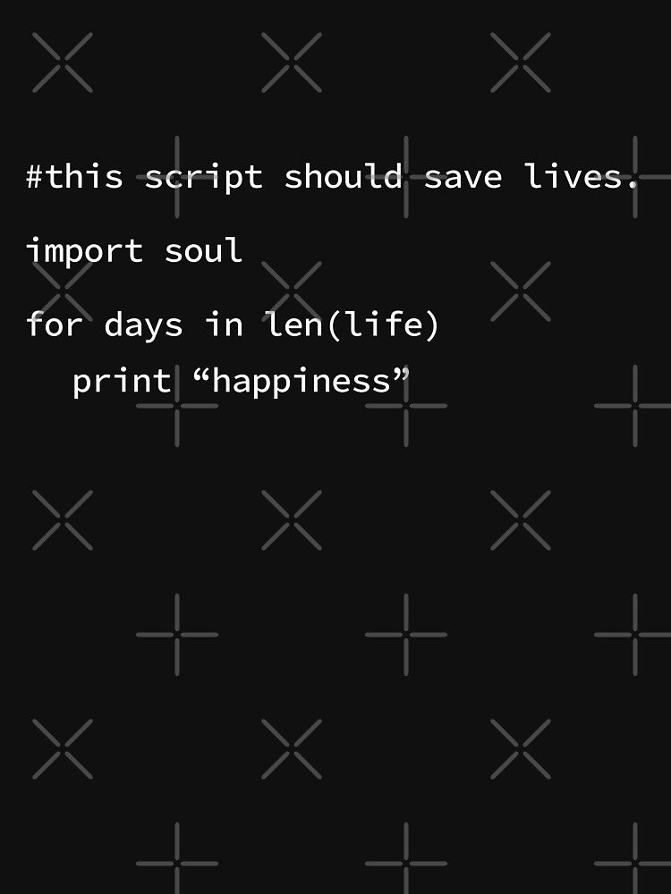 script for days in life print happiness by yoshra