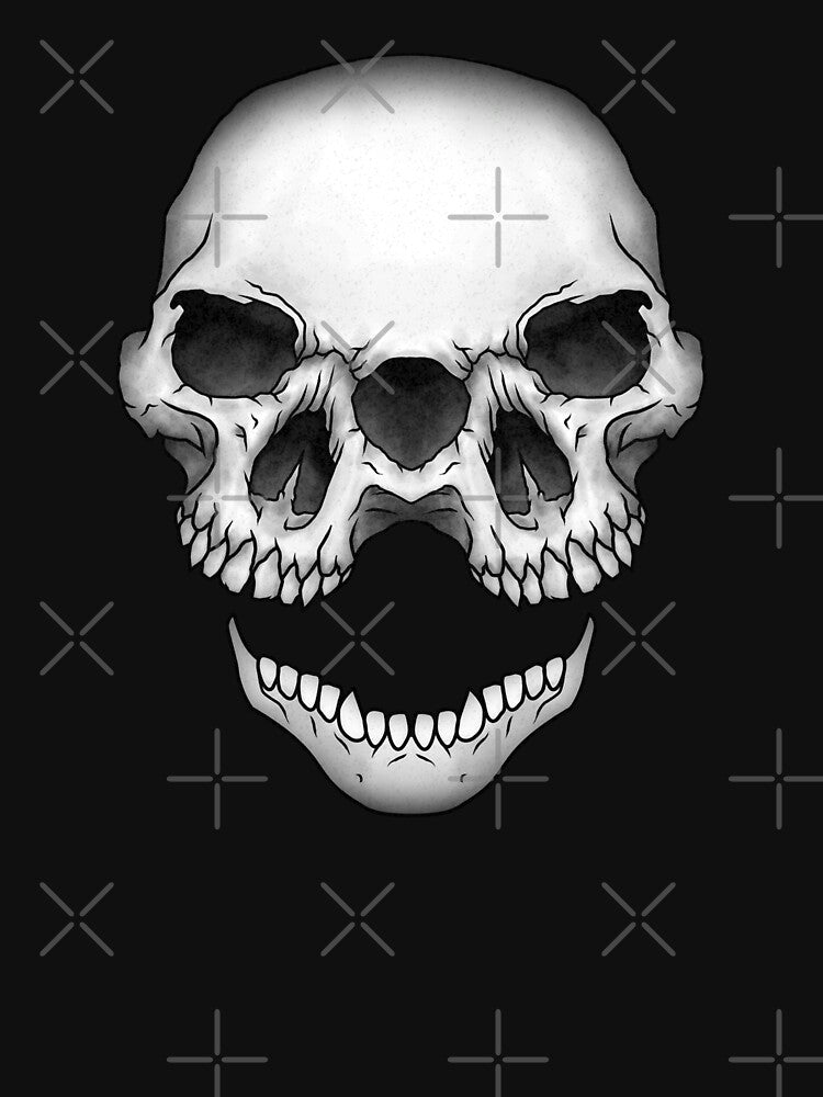 Dual Skull with Jaw by Into The Void T-Shirts, Hoodie, Sweatshirt | BlankRebels.com (Image 3)