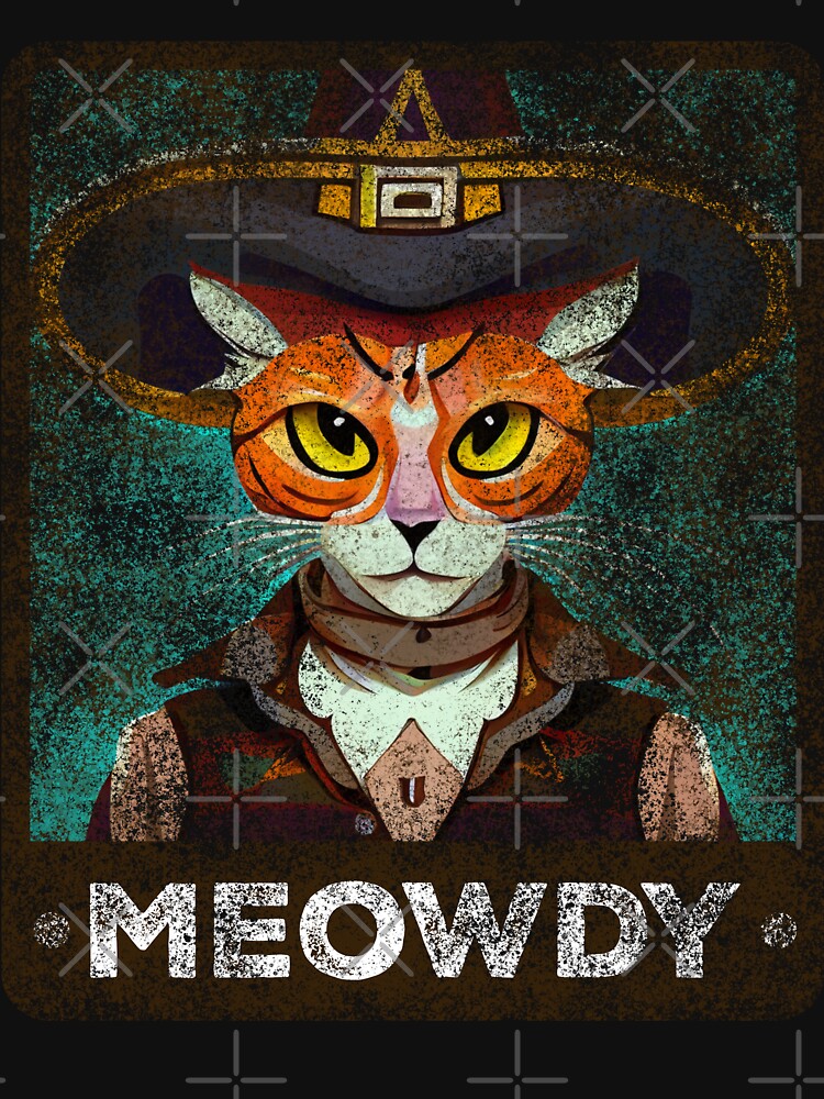 Meowdy Cowboy Meme Cat by Ridaelb T-Shirts, Hoodie, Sweatshirt | BlankRebels.com (Image 3)