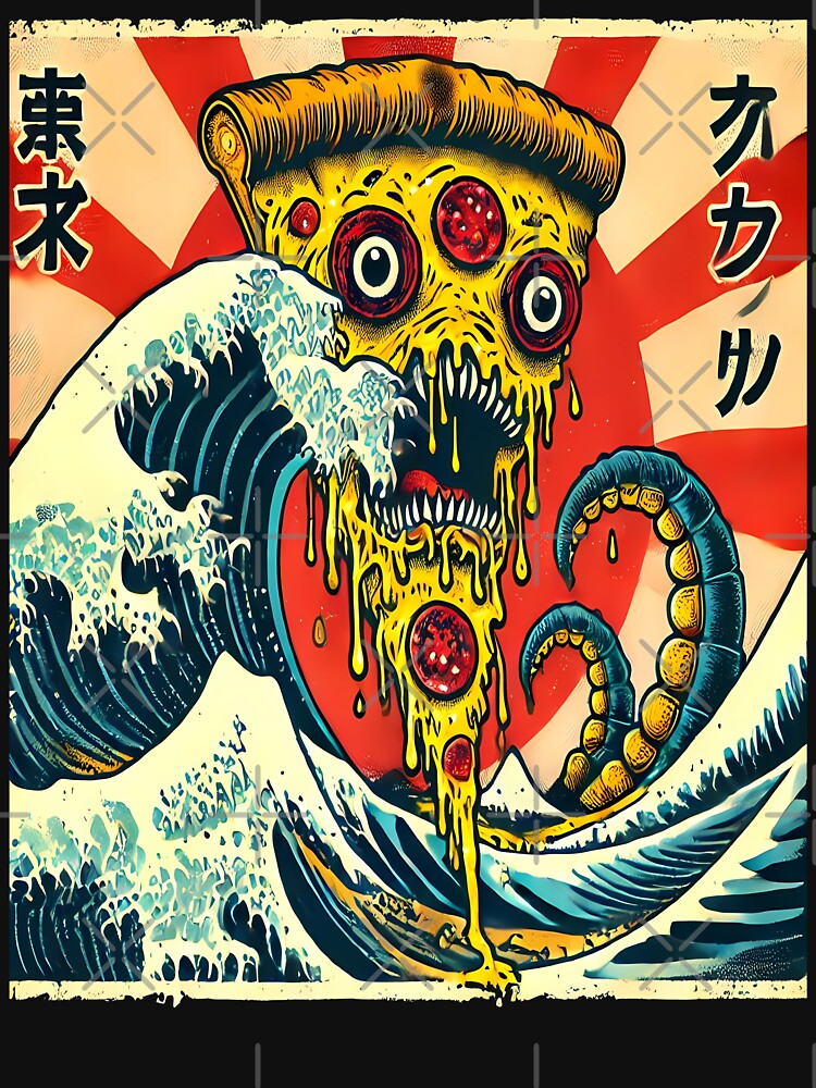 Kaiju Pizza Monster by TheFlying6 T-Shirts, Hoodie, Sweatshirt | BlankRebels.com (Image 3)