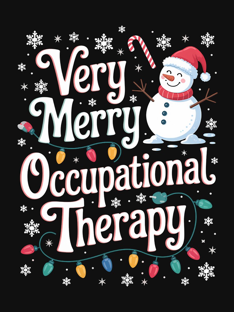 Merry Occupational Therapy Funny Squad Christmas by georgiaarsnal T-Shirts, Hoodie, Sweatshirt | BlankRebels.com (Image 3)