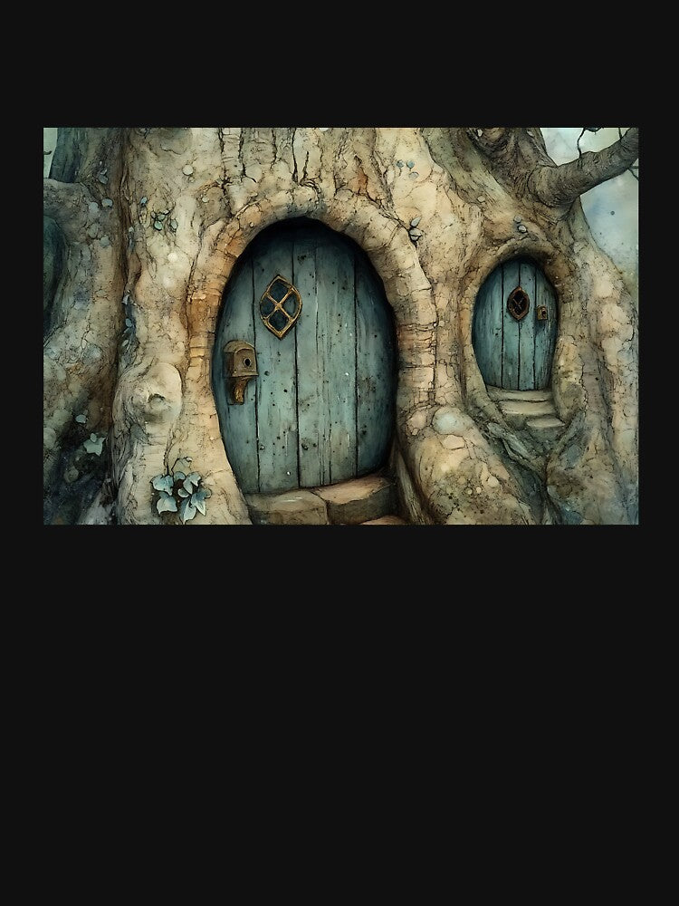 Whimsical Cottagecore: Magical Tiny Tree Home by bapupa T-Shirts, Hoodie, Sweatshirt | BlankRebels.com (Image 3)
