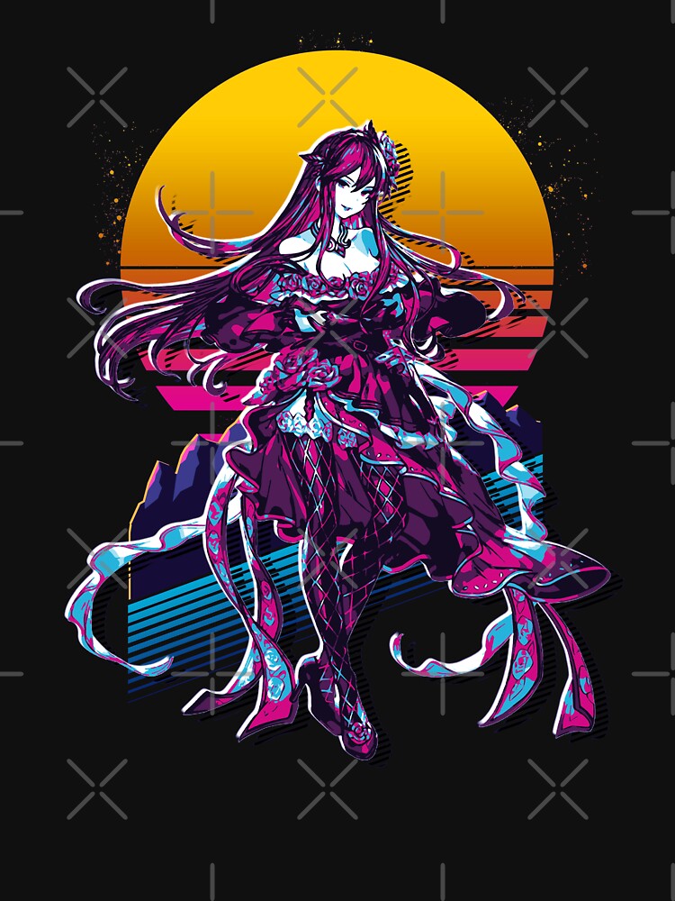 Granblue Fantasy - Rosetta *80s retro* by MyRetroArt T-Shirts, Hoodie, Sweatshirt | BlankRebels.com (Image 3)