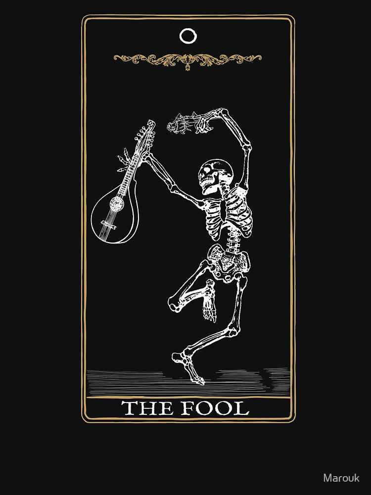The Fool Tarot Card, Skeleton Tarot, Major Arcana by Marouk T-Shirts, Hoodie, Sweatshirt | BlankRebels.com (Image 3)