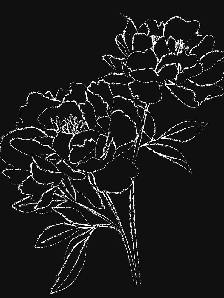 Flower line art 6 Black by MinimalStudio T-Shirts, Hoodie, Sweatshirt | BlankRebels.com (Image 3)