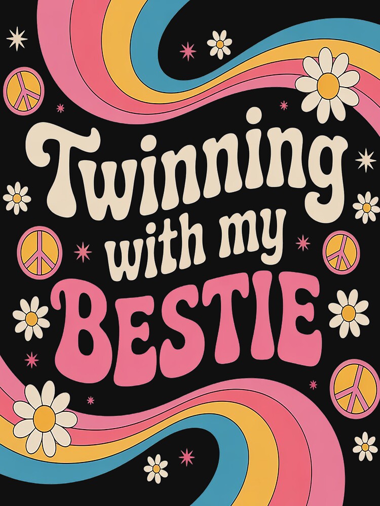 Twinning With My Bestie Twins Friends Twin Matching by HaiharryCartoon T-Shirts, Hoodie, Sweatshirt (Image 3)