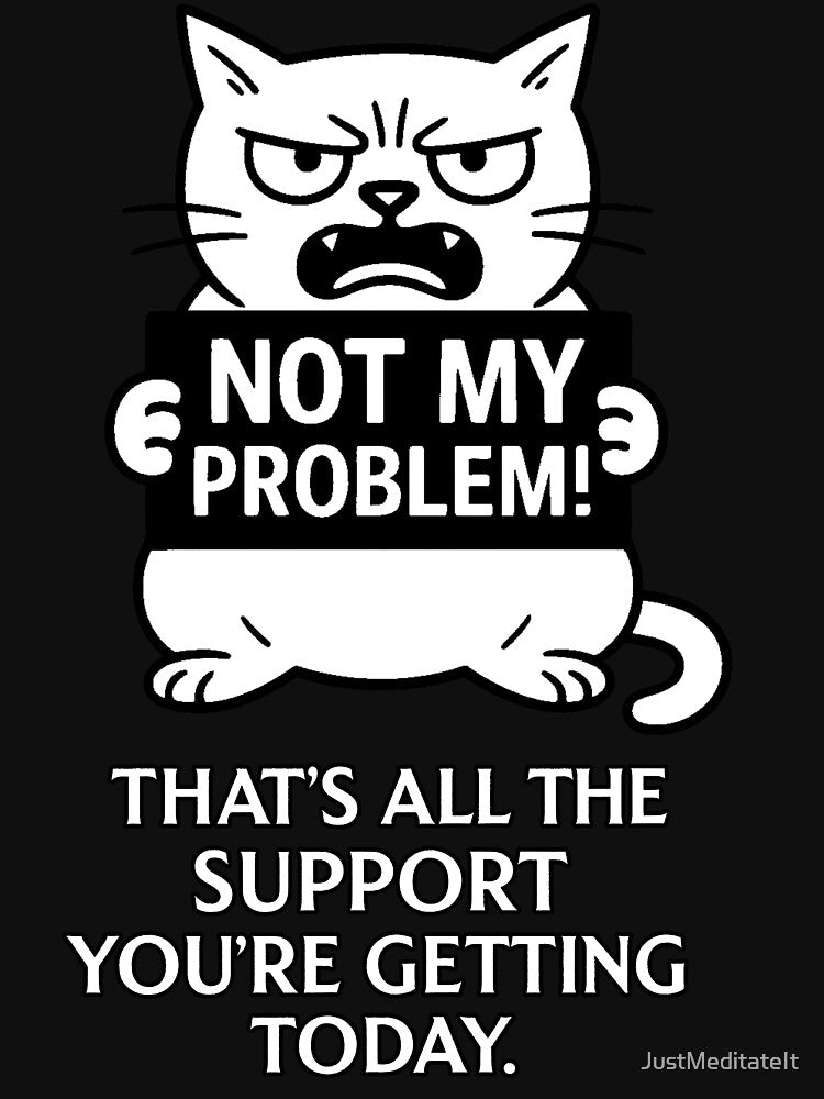Not My Concern Anymore – T-Shirt and Hoodie for Remote Workers | Sarcastic Humor Style by JustMeditateIt Sweatshirt (Image 3)