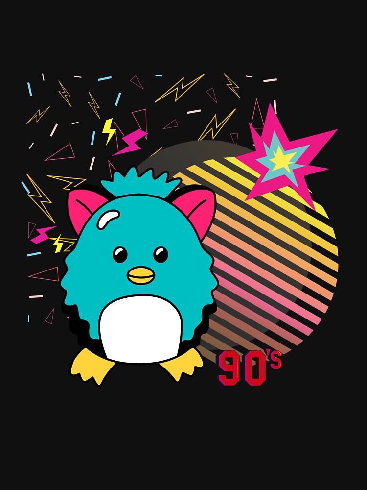 Cute Retro 90s Character | Neon Kawaii Cartoon Aesthetic Design by Aura Design T-Shirts, Hoodie, Sweatshirt (Image 3)