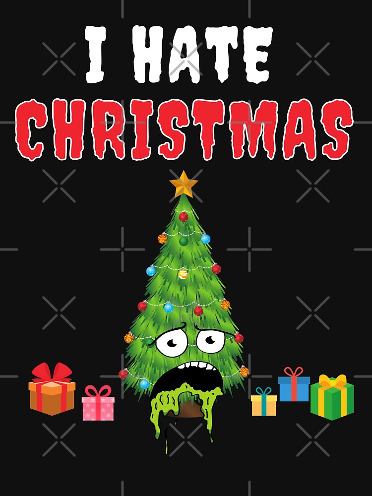 I hate Christmas Costume Puking Christmas Tree Funny Xmas by TM-Multidesign T-Shirts, Hoodie, Sweatshirt (Image 3)