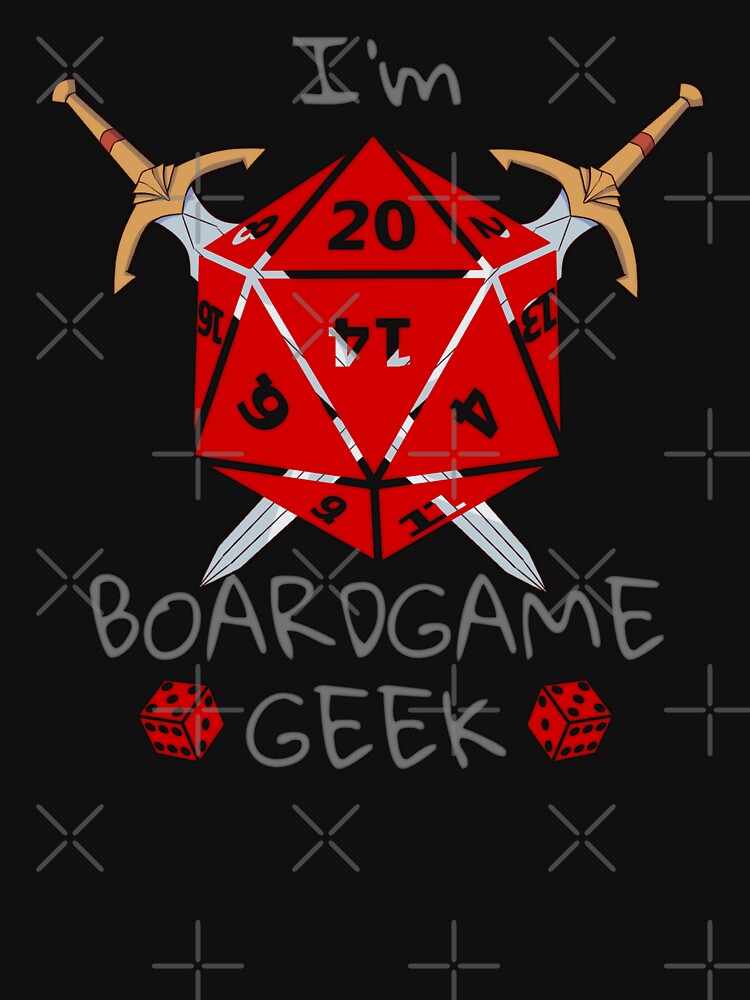 Boardgame geek in black and red by InverseArt T-Shirts, Hoodie, Sweatshirt | BlankRebels.com (Image 3)